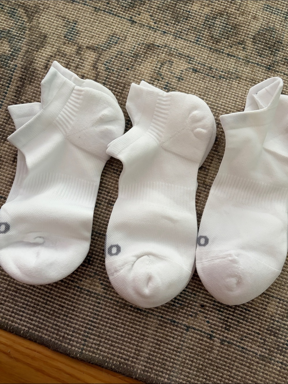 NWOT ALO Yoga White Low-Cut No-Show Athletic Socks - 3 Pack